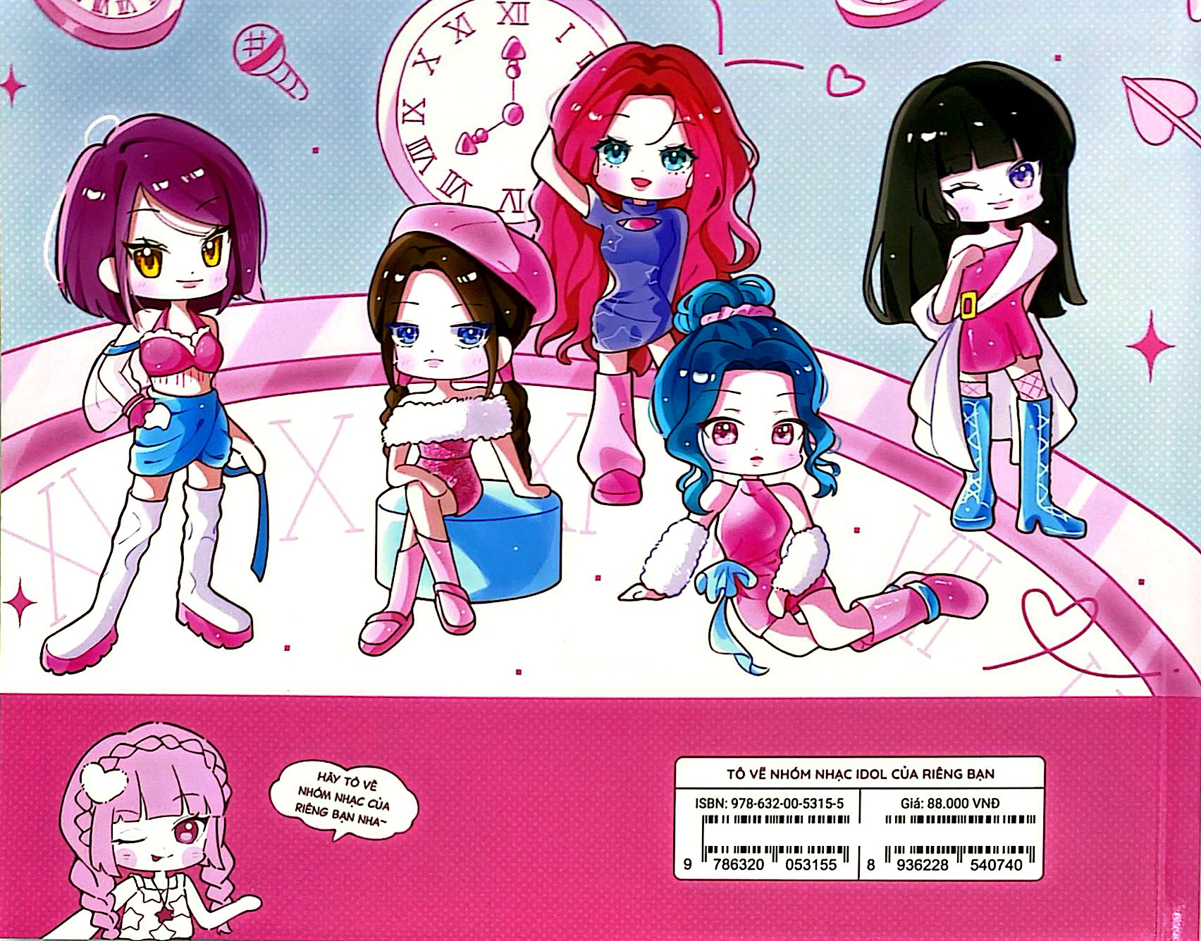 Bộ Sách Tô Màu - Tô Vẽ Nhóm Nhạc Idol Của Riêng Bạn - Ảnh 12