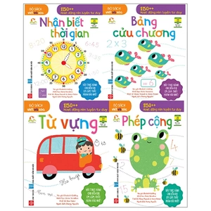 bộ sách viết và xóa - 150++ hoạt động rèn luyện tư duy - hộp 1 - hành trang tới trường