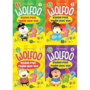 bộ sách wolfoo khám phá toán học vui - tập 1-4 (bộ 4 cuốn)