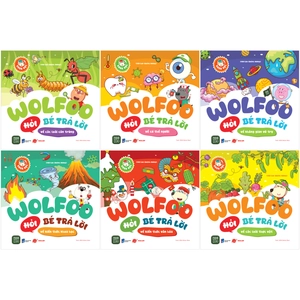 bộ sách wolfoo khoa học - wolfoo hỏi bé trả lời (bộ 6 cuốn)