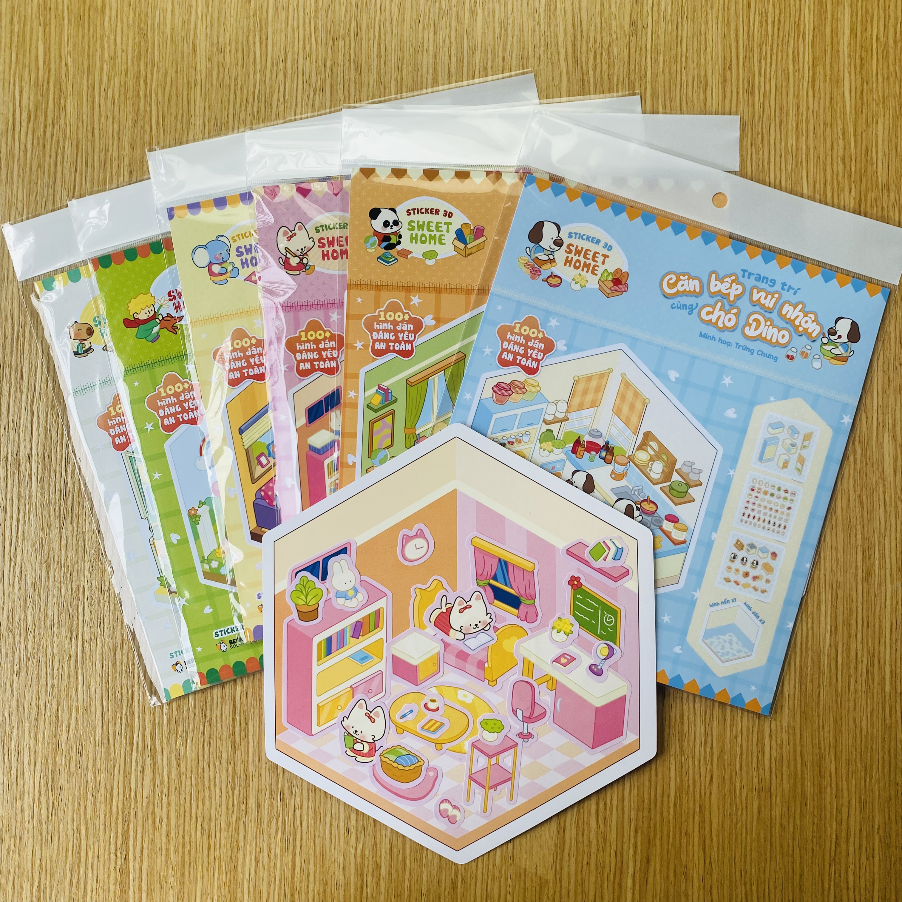 Bộ Sticker 3D Sweet Home - Trang Trí Góc Học Tập Sáng Tạo Cùng Gấu Trúc Bao Bao - Ảnh 8
