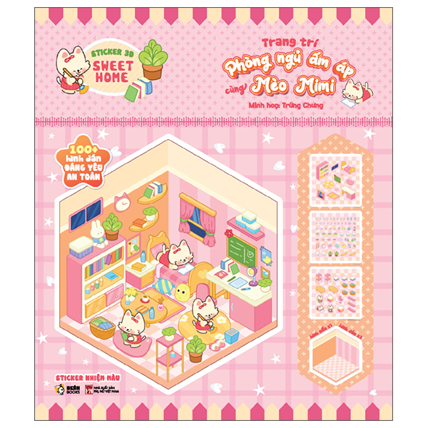 Bộ Sticker 3D Sweet Home - Trang Trí Góc Học Tập Sáng Tạo Cùng Gấu Trúc Bao Bao - Ảnh 9