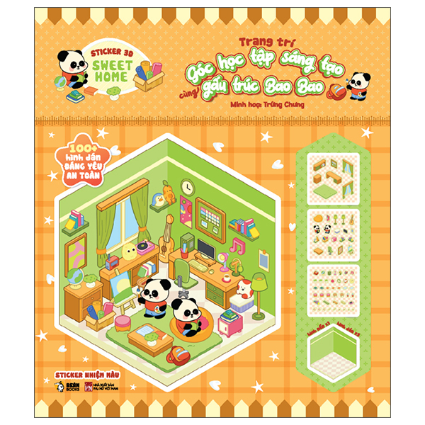 Bộ Sticker 3D Sweet Home - Trang Trí Nhà Hàng Nhộn Nhịp Cùng Capybara - Ảnh 12