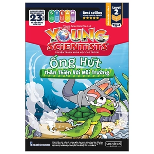 bộ the young scientist - truyện tranh khoa học cho trẻ em - level 2 - tập 4: ống hút thân thiện với môi trường