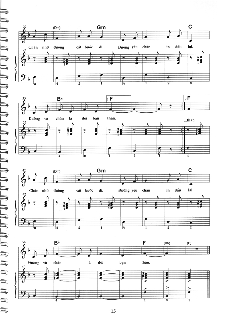 bộ thực hành đệm piano - chủ đề: ca khúc thiếu nhi - phần 1 - Ảnh 8