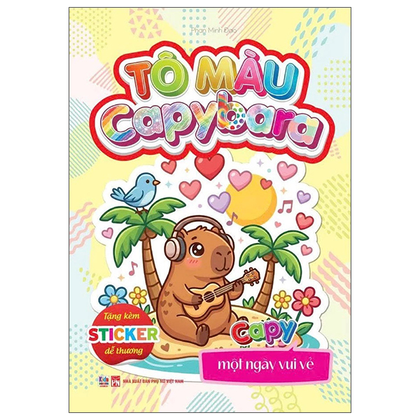 Bộ Tô Màu Capybara - Capy Một Ngày Vui Vẻ