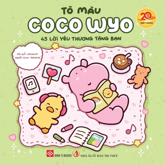 Bộ Tô Màu Coco Wyo - 45 Lời Yêu Thương Tặng Bạn - Ảnh 2