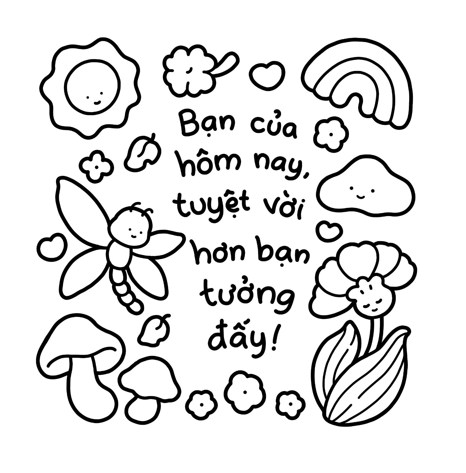 Bộ Tô Màu Coco Wyo - 45 Lời Yêu Thương Tặng Bạn - Ảnh 7