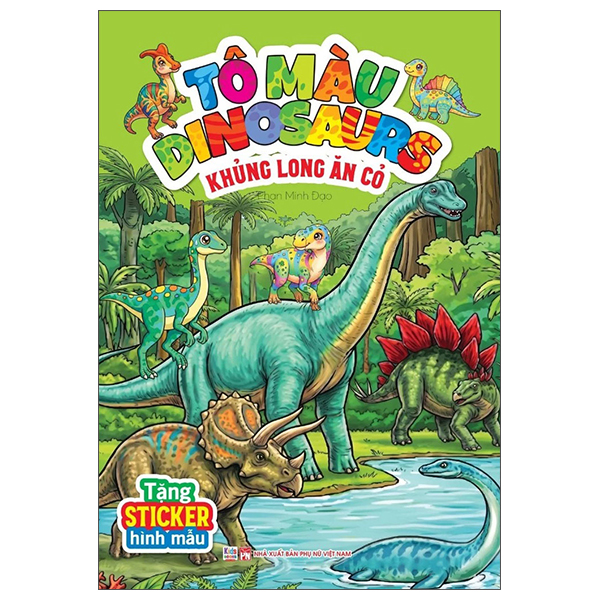 Bộ Tô Màu Dinosaurs - Khủng Long Giáp Sừng - Ảnh 3