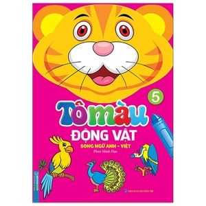 bộ tô màu động vật - tập 5 (song ngữ anh - việt)