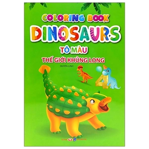 bộ tô màu thế giới khủng long dinosaurs 4