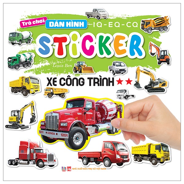 Bộ Trò Chơi Dán Hình IQ-EQ-CQ - Sticker - Xe Thông Dụng - Tập 2 - Ảnh 9