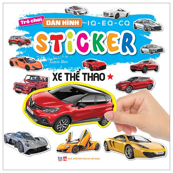 Bộ Trò Chơi Dán Hình IQ-EQ-CQ - Sticker - Xe Thể Thao -Tập 2 - Ảnh 11