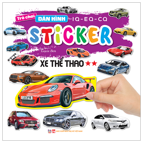 Bộ Trò Chơi Dán Hình IQ-EQ-CQ - Sticker - Xe Thể Thao -Tập 1 - Ảnh 12