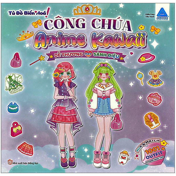 Bộ Tủ Đồ Biến Hoá Công Chúa Anime Kawaii - Dịu Dàng Hay Năng Động - Ảnh 8
