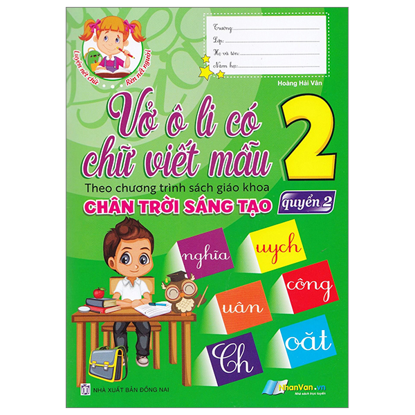 Bo
						
										
										Vo O Li Co Chu Viet Mau 2 - Tap 2 (Chan Troi)