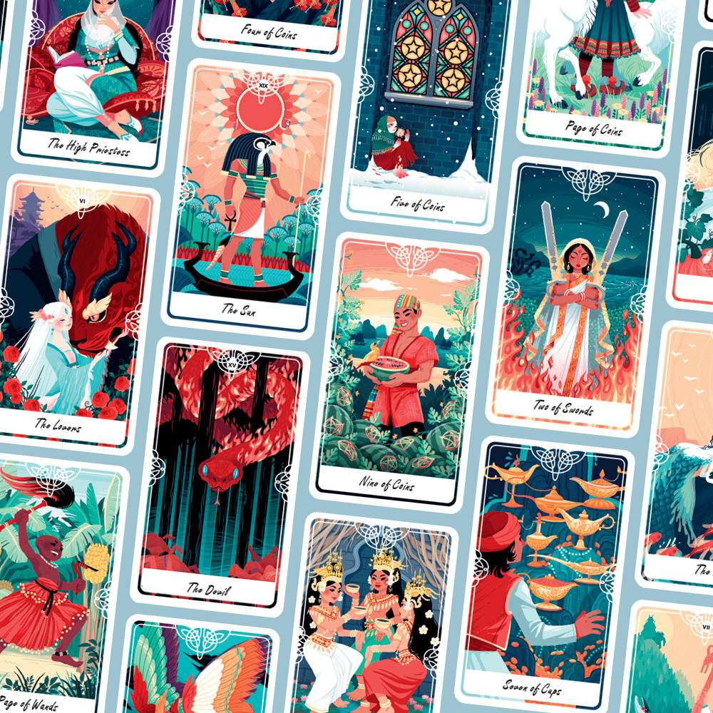 boxset tarot of the divine việt hóa (bộ bài + sách hướng dẫn) - Ảnh 9