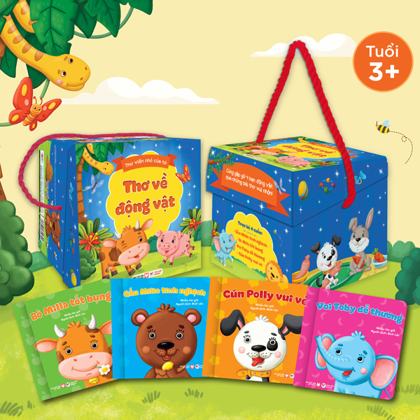 Boxset Thư Viện Nhỏ Của Tớ - Thơ Về Động Vật (Hộp 4 Cuốn)
