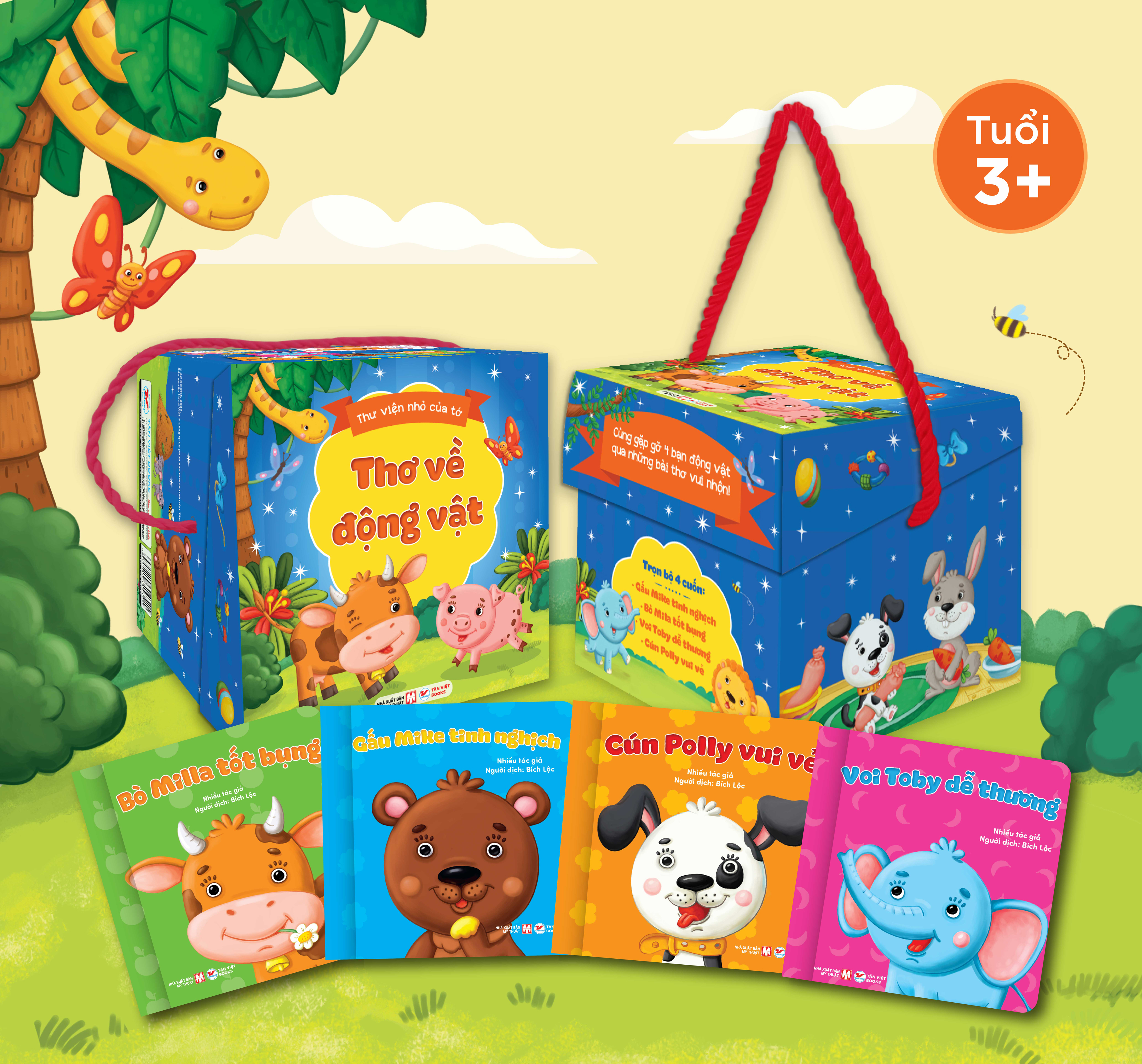 Boxset Thư Viện Nhỏ Của Tớ - Thơ Về Động Vật (Hộp 4 Cuốn) - Ảnh 2