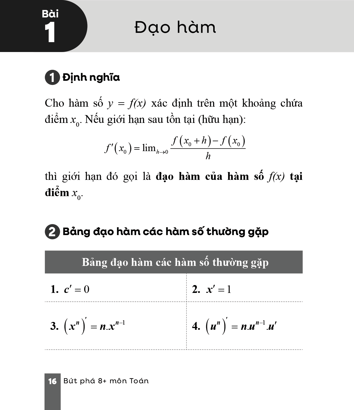 Bứt Phá 8+ Môn Toán - Tổng Ôn Kiến Thức Và Bài Tập Có Lời Giải Chuẩn Cấu Trúc Đề Thi THPT Quốc Gia - Dành Cho Học Sinh THPT - Ảnh 13