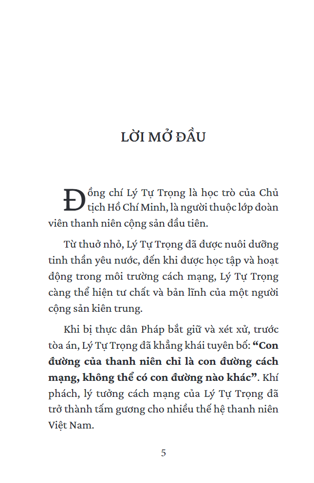 Chân Dung Anh Hùng Lý Tự Trọng - Qua Những Tư Liệu Lịch Sử - Ảnh 3