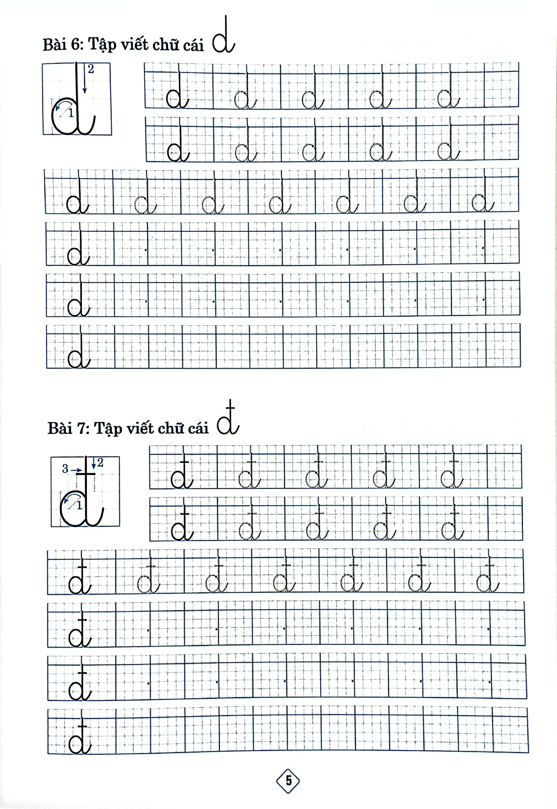 chuẩn bị bé vào lớp 1 - tô chữ thường (dành cho bé 4-5 tuổi) - Ảnh 5