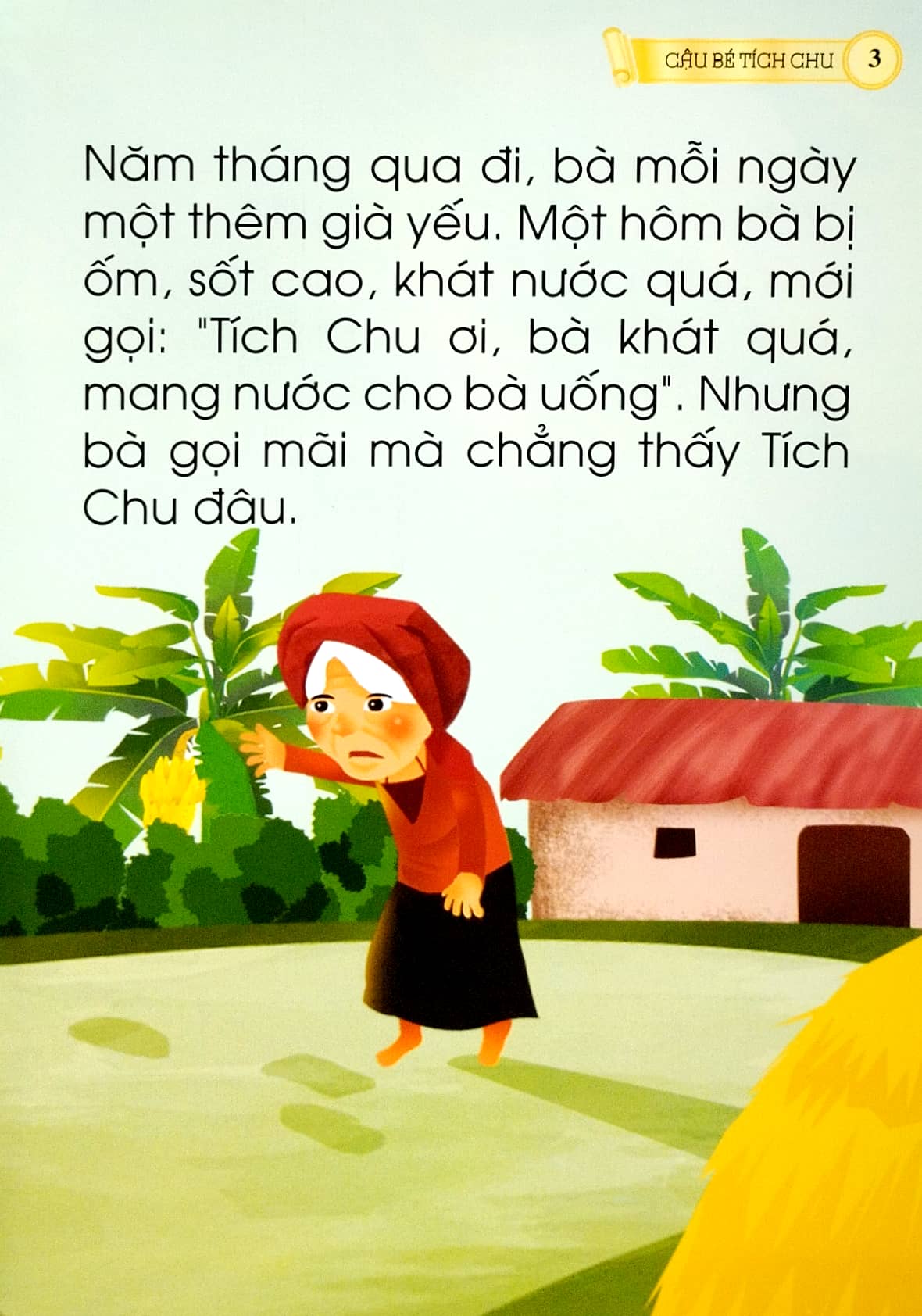 cổ tích việt nam chữ to cho bé tập nói, tập đọc - cậu bé tích chu - Ảnh 4