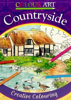 colour art - countryside - creative colouring - Ảnh 2