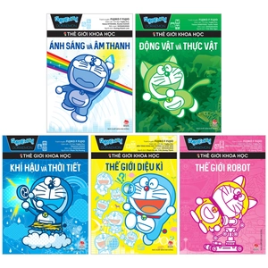 combo manga - doraemon - thế giới khoa học (bộ 5 tập)