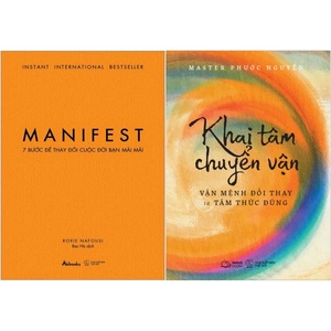 combo sách manifest - 7 bước để thay đổi cuộc đời bạn mãi mãi + khai tâm chuyển vận - vận mệnh đổi thay từ tâm thức đúng (bộ 2 cuốn)