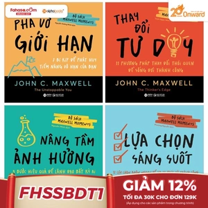 combo sách maxwell moments - khoảnh khắc thay đổi cuộc đời (bộ 4 cuốn)