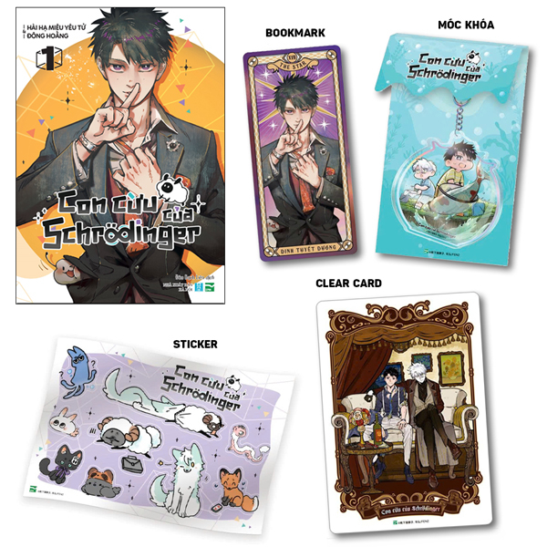Con Cuu Cua Schrodinger - Tap 1 - Ban Suu Tam - Tang Kem Bookmark Hai Mat + Moc Khoa Acrylic + Clear Card + Sticker