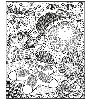 coral reef magic painting book - Ảnh 5