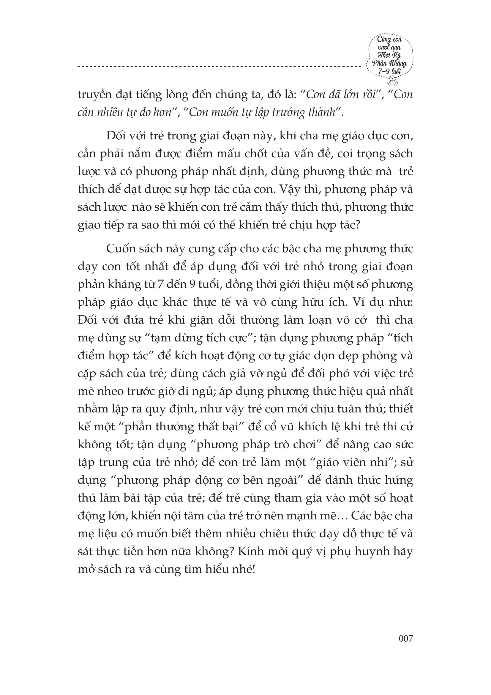 Cùng Con Bước Qua Thời Kỳ Phản Kháng 7-9 Tuổi - Ảnh 4