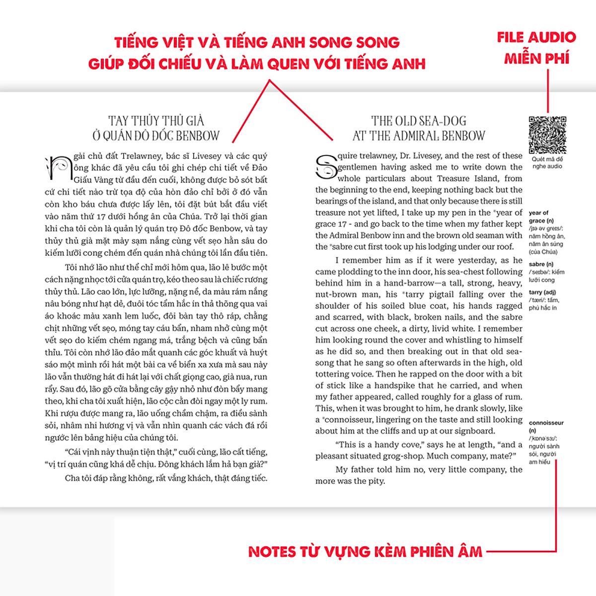 đảo giấu vàng - treasual island - song ngữ việt-anh - Ảnh 7