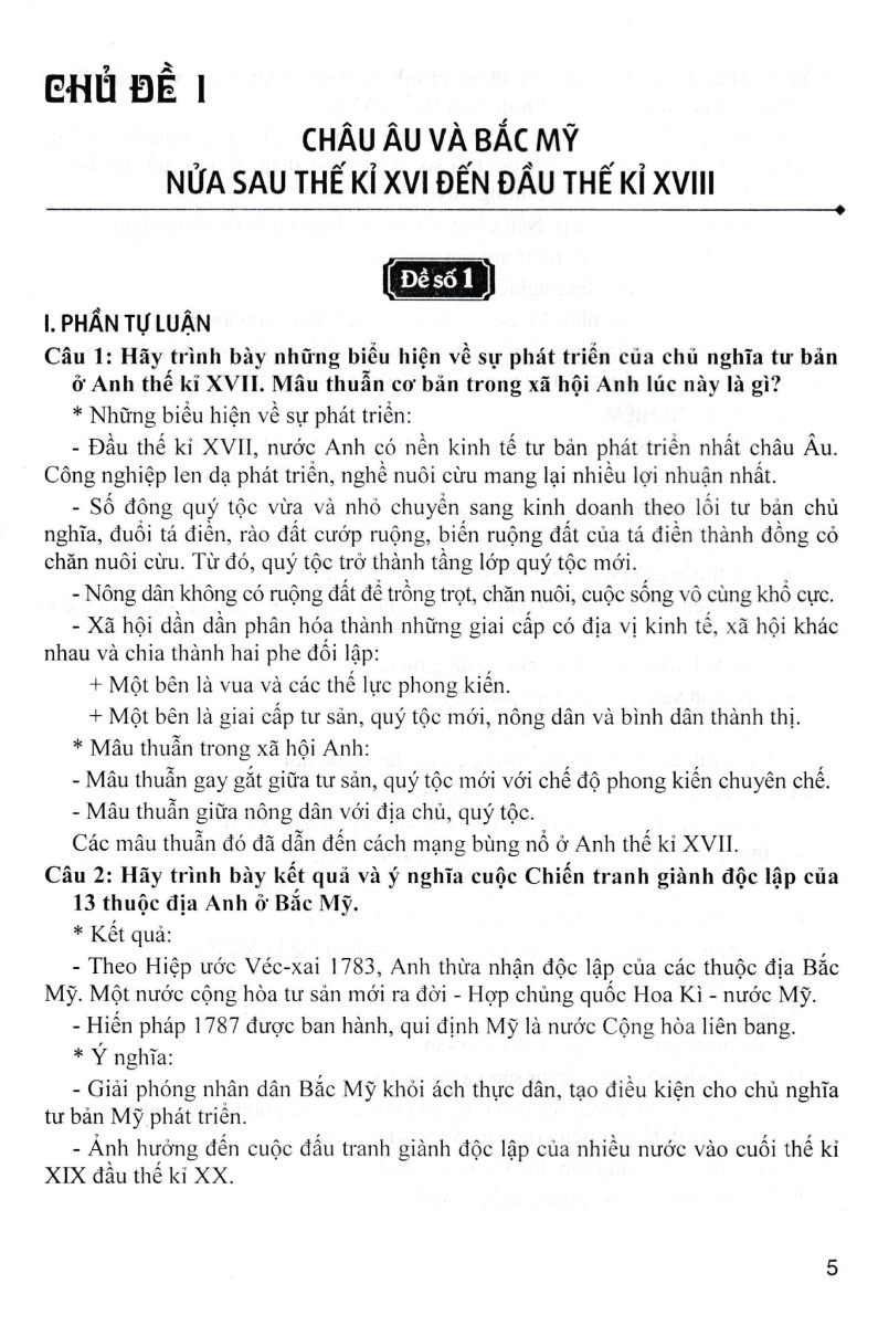đề kiểm tra, đánh giá lịch sử 8 theo chủ đề (dùng chung cho các bộ sgk hiện hành) - Ảnh 5