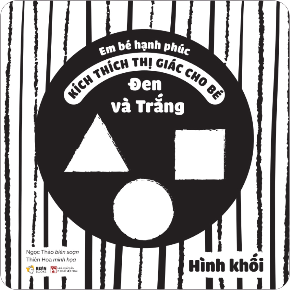 Em Bé Hạnh Phúc - Kích Thích Thị Giác Cho Bé - Đen Và Trắng - Hình Khối - Bìa Cứng - Ảnh 3