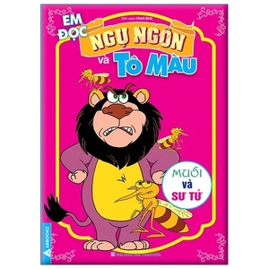 em đọc ngụ ngôn và tô màu: muỗi và sư tử