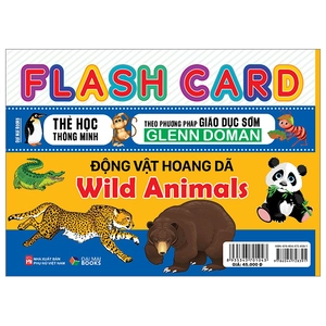 flash card - thẻ học thông minh theo phương pháp giáo dục sớm glenn doman - động vật hoang dã - wild animals