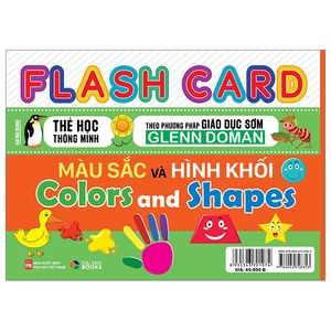 flash card - thẻ học thông minh theo phương pháp giáo dục sớm glenn doman - màu sắc và hình khối - colors and shapes