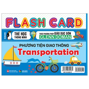 flash card - thẻ học thông minh theo phương pháp giáo dục sớm glenn doman - phương tiện giao thông - transportation