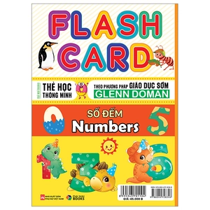 flash card - thẻ học thông minh theo phương pháp giáo dục sớm glenn doman - số đếm - numbers