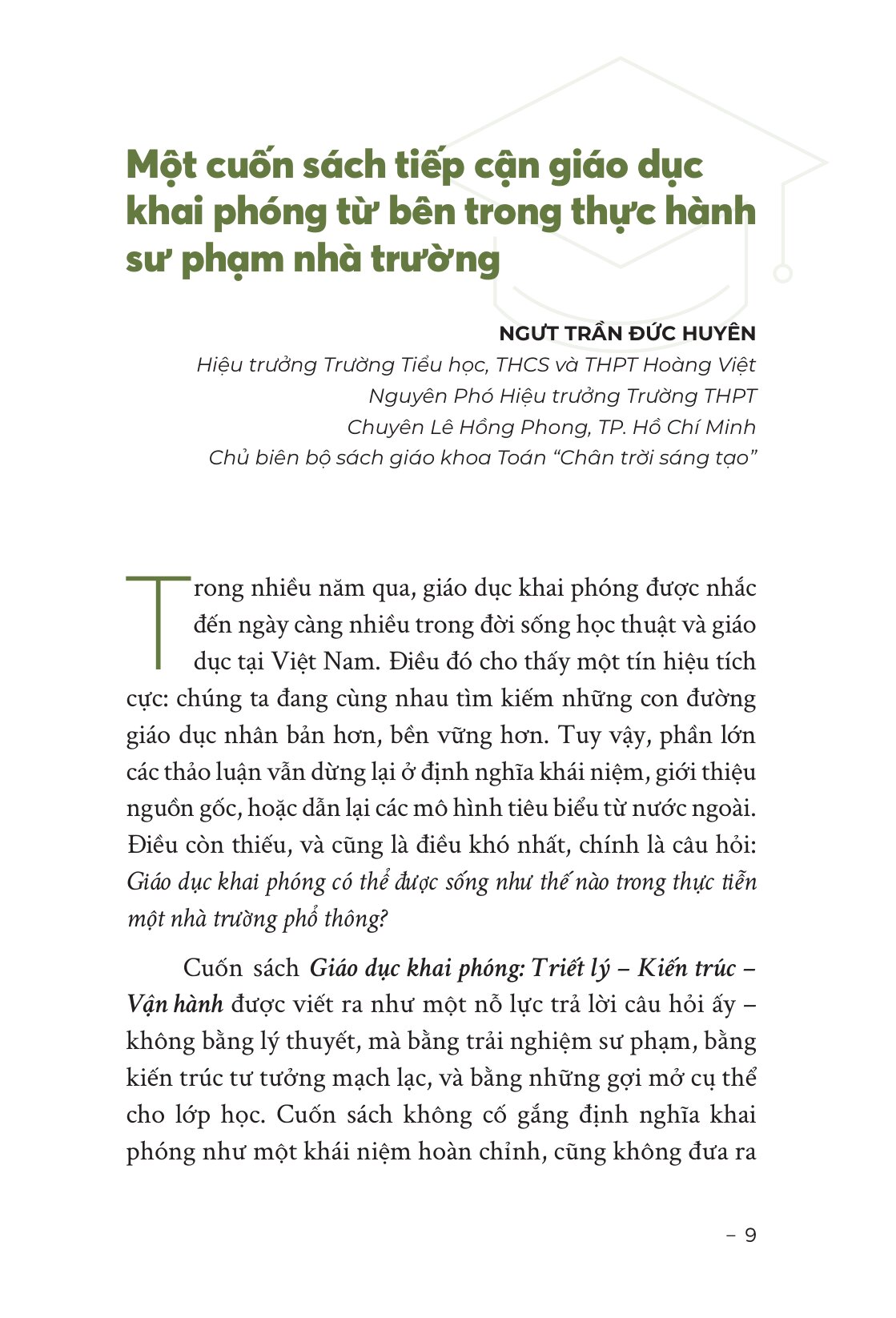 Giáo Dục Khai Phóng - Triết Lý-Kiến Trúc-Vận Hành - Ảnh 7