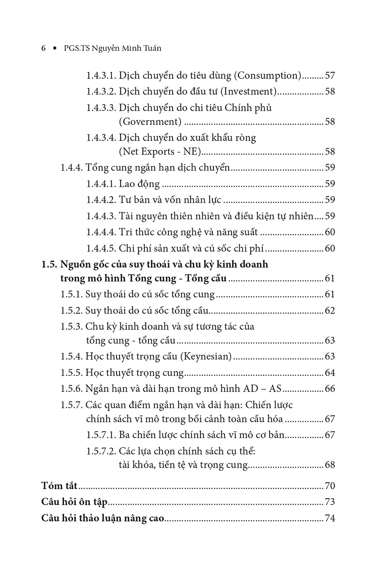 Giáo Trình Kinh Tế Vĩ Mô (Trong Bối Cảnh Toàn Cầu Hoá) - Ảnh 6