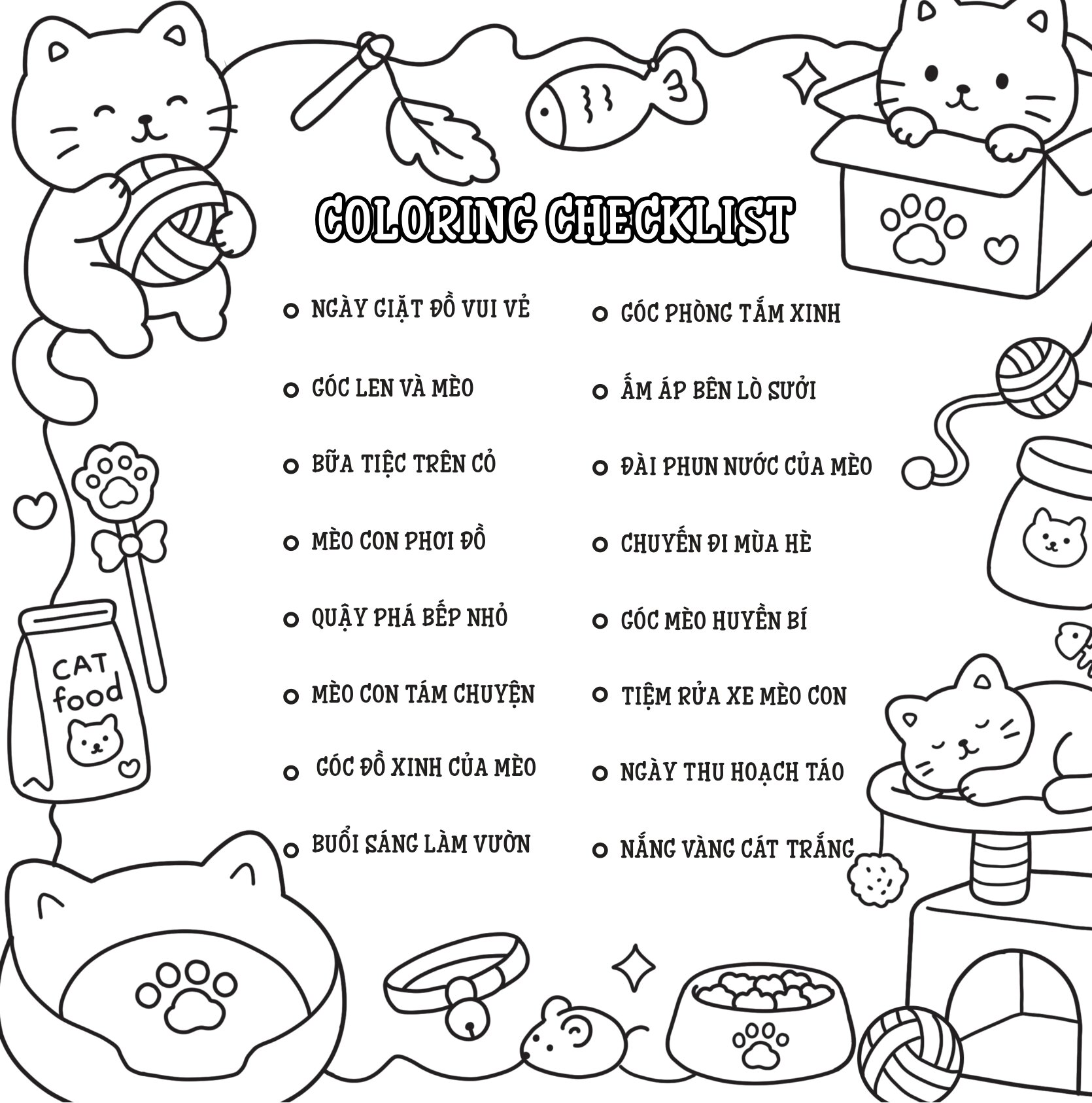 Góc Mèo Êm Ái - Sách Tô Màu Chữa Lành Cùng Mèo Nhỏ - Ảnh 4