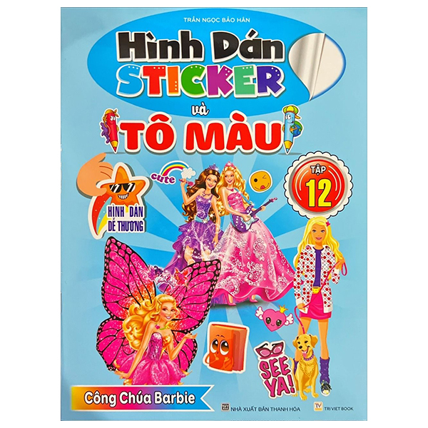 hình dán sticker và tô màu - tập 12