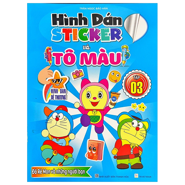 hình dán sticker và tô màu - tập 3