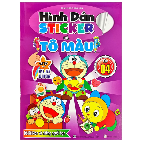 hình dán sticker và tô màu - tập 4