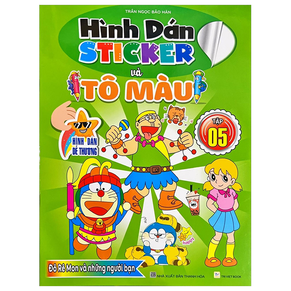 hình dán sticker và tô màu - tập 5