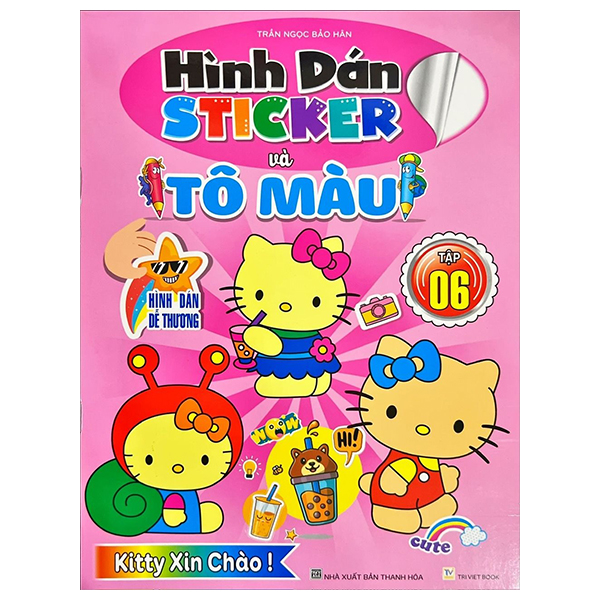 hình dán sticker và tô màu - tập 6